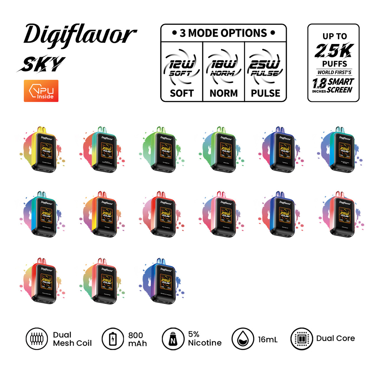 Geek Bar Digiflavor Sky 25K Puff Disposable Vape