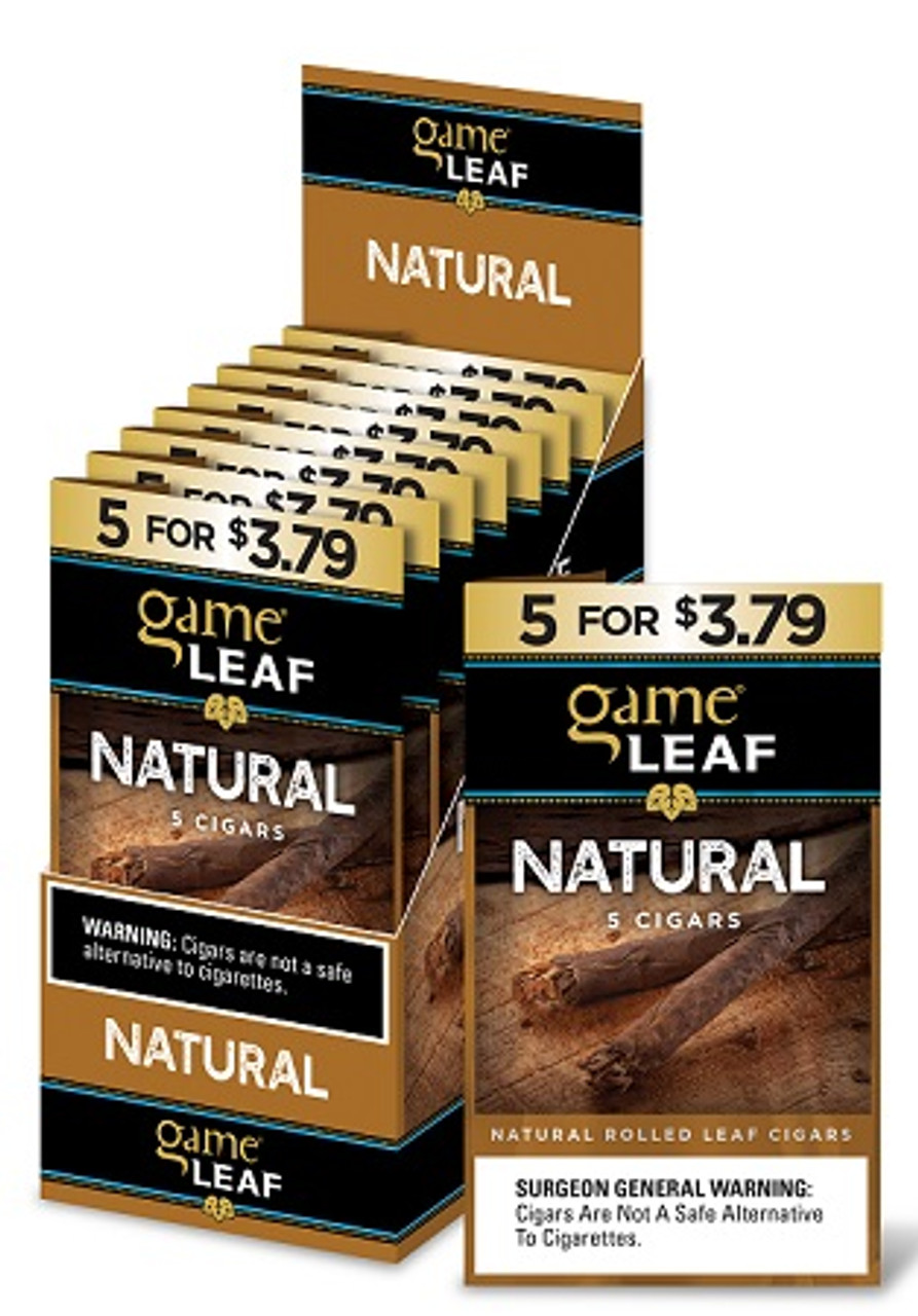 Game Leaf Cigars 5 for $3.79 NATURAL
