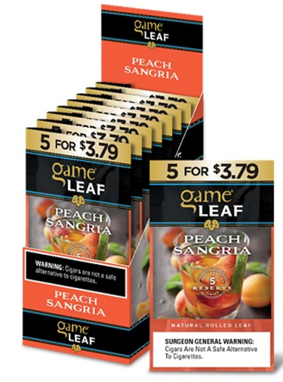 Game Leaf Cigars 5 for $3.79 PEACH_SANGRIA