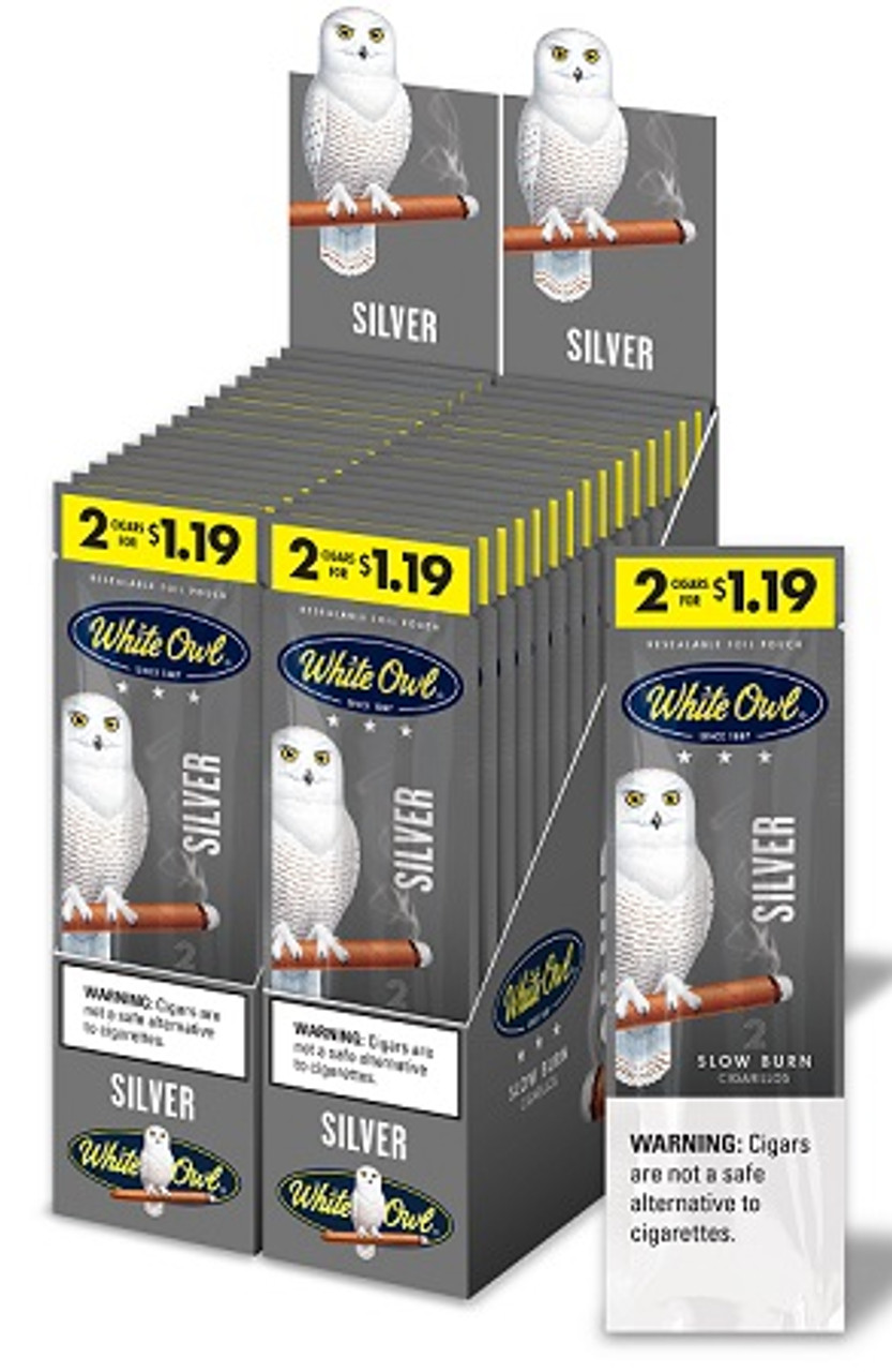 White Owl Cigarillos – 2 for $1.19 SILVER